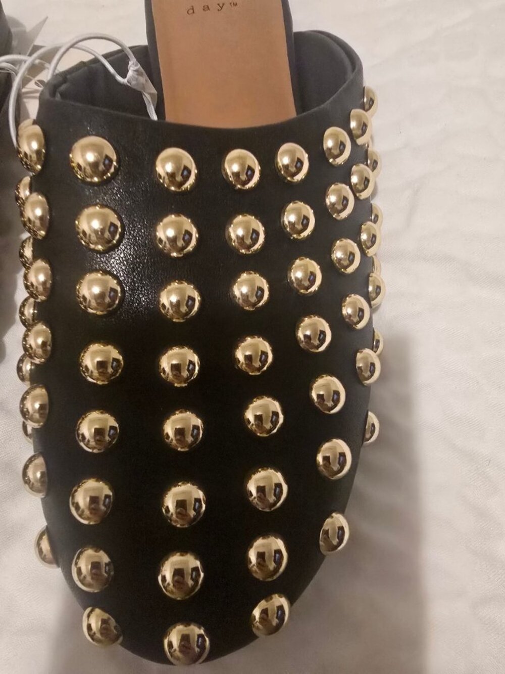 Women's Channing Studded Slip on Mule Flats with Memory Foam Insole - a New Day™ - Picture 3 of 6